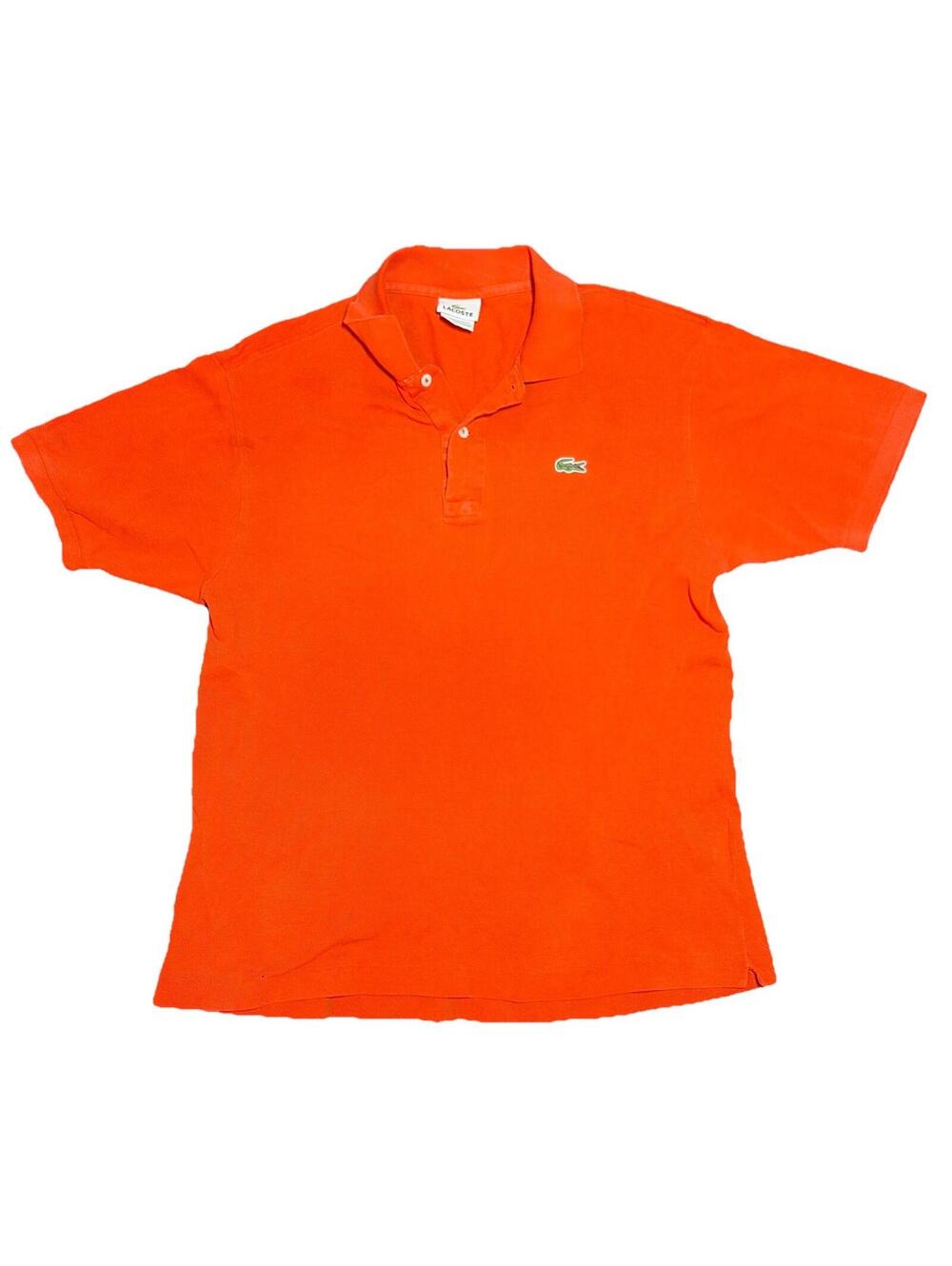 Lacoste Sport Polo Shirt Mens 5 Medium Orange Golf Crocodile Preppy Country Club